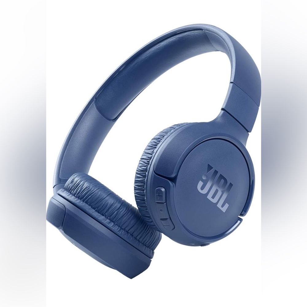 JBL Tune 510BT: Wireless On-Ear Headphones with Purebass Sound - Blue, Medium
